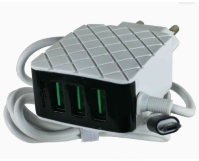  - Carregadores    Cod. CARREGADOR TIPO C 3 ENTRADAS USB AL-G5098-TY 